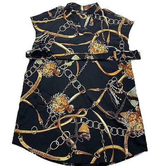 chinese dress ladies SHEIN Modelyn Ladies' Stand Collar Solid Color Belted Lace Splicing El |  Dress
